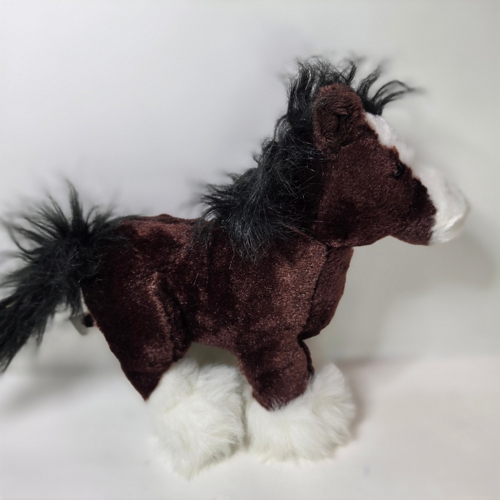 Webkinz Clydesdale Horse Plush HM139 Brown Stuffed Animal Ganz NO CODE - Picture 3 of 5